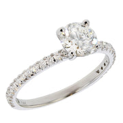 Round Diamond in White Gold Ring