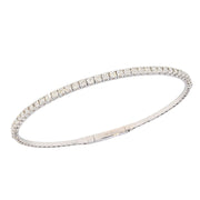 Diamonds in White Gold Flexible Bracelet