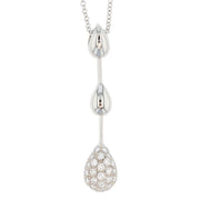 Platinum and Diamonds "Three Drop" Pendant