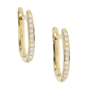 Diamonds in Yellow Gold Hoop Earrings