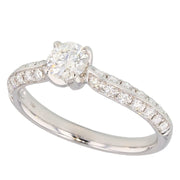Round Diamonds in White Gold Ring