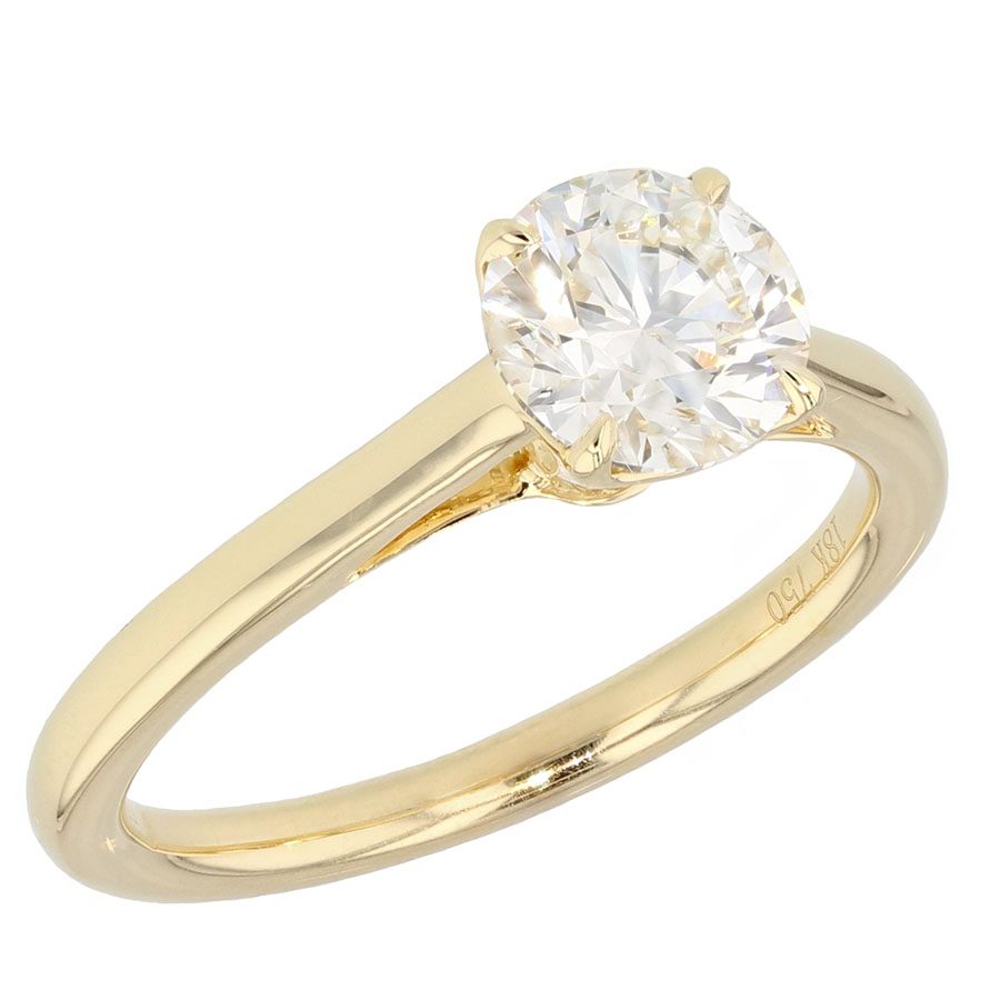 Yellow Gold "Hidden Diamond" Ring