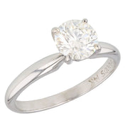 Round Diamond White Gold Solitaire Ring