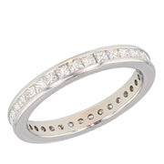 Princess Cut Diamonds in Platinum Eternity Band