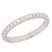 Diamonds in White Gold Eternity Band