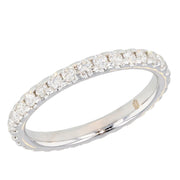 Diamonds in White Gold Eternity Band