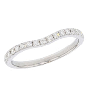 Diamonds in Curved Platinum Band