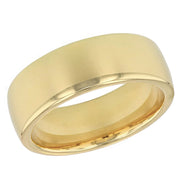"Ergofit" Style 8mm Yellow Gold Band