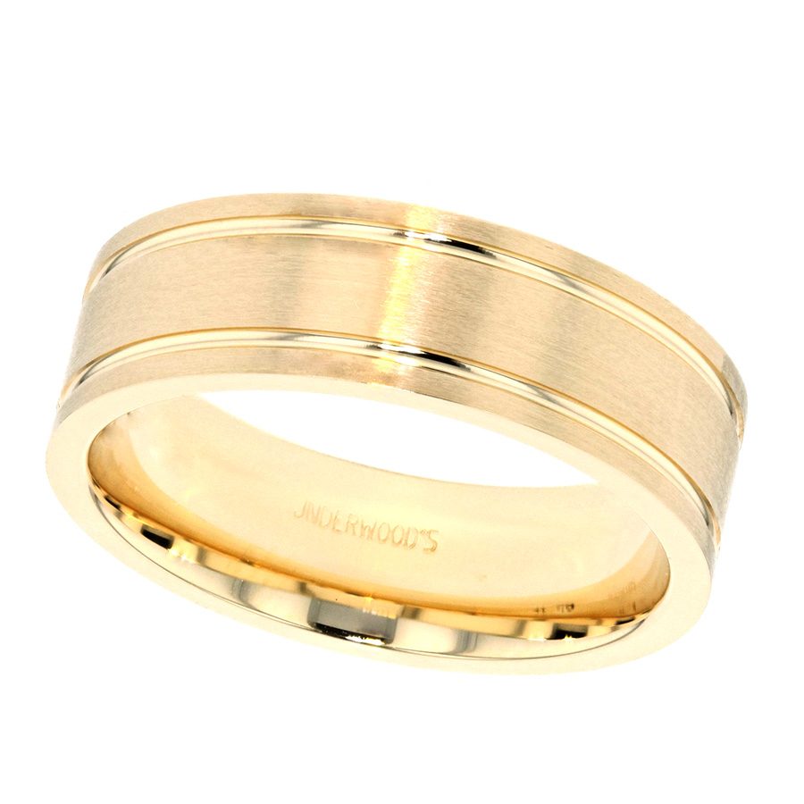 Yellow Gold Satin Finish Band