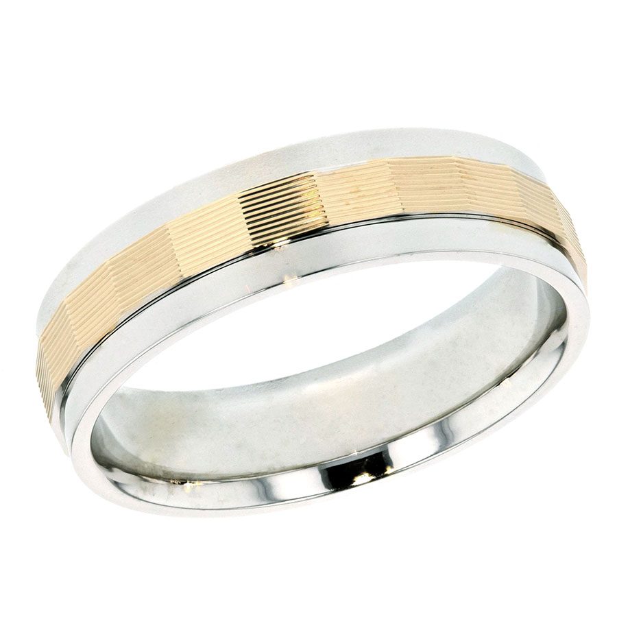 Yellow and White Gold Band