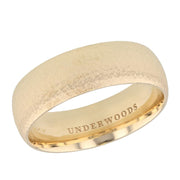 "Tumbled Stone" Texture Yellow Gold Band