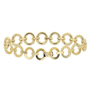 Round Link Yellow Gold Bracelet