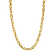 Woven Links Yellow Gold Necklace