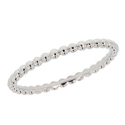 White Gold Beaded Band