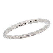 White Gold "Rope Twist" Band