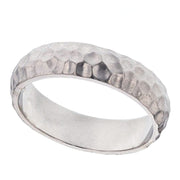 Hammered Wedding Band