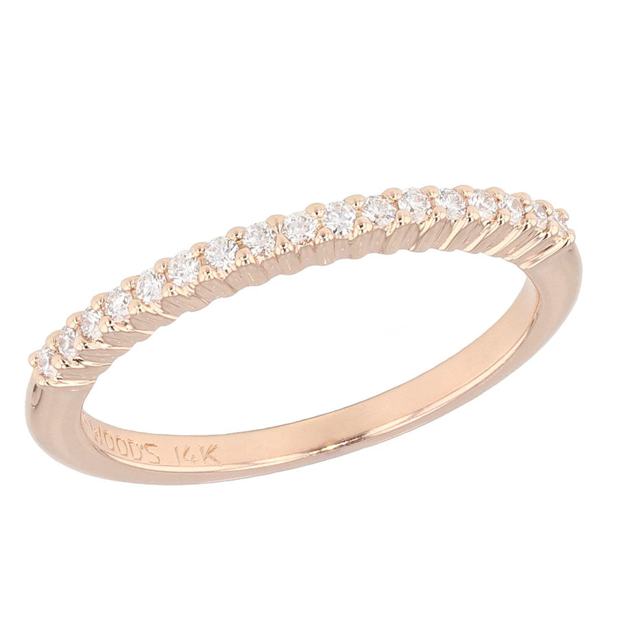 Rose Gold Diamond Band