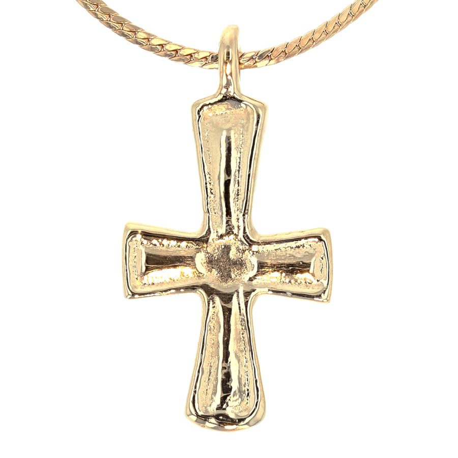 Replica of Authentic Byzantine Cross in Yellow Gold